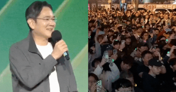 11 giây viral nhất lúc này của Chủ tịch Samsung- Ảnh 1.